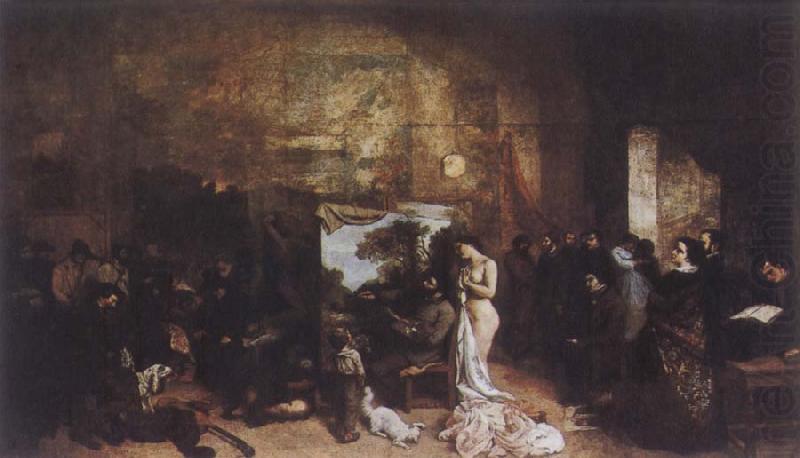The Artist-s Studio, Gustave Courbet